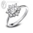 แหวนทองคำขาว แหวนเพชร แหวนคู่ แหวนแต่งงาน แหวนหมั้น - R1214DWG